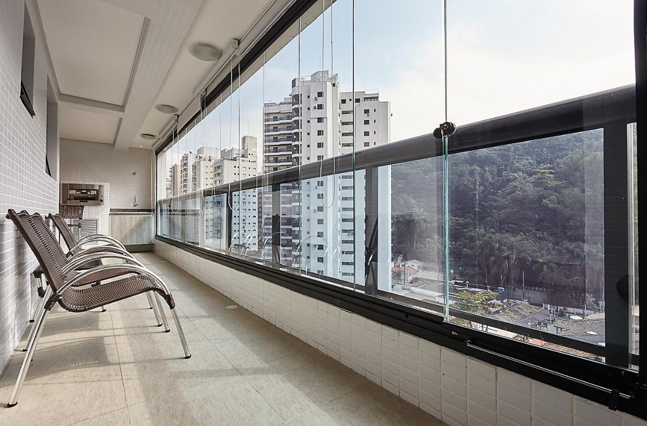 Flat Pérola do Atlântico - 3 dormitórios com varanda gourmet - Praia das Pitangueiras Guarujá Extérieur photo