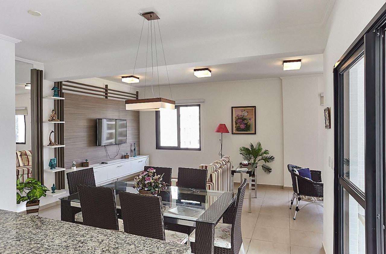 Flat Pérola do Atlântico - 3 dormitórios com varanda gourmet - Praia das Pitangueiras Guarujá Extérieur photo